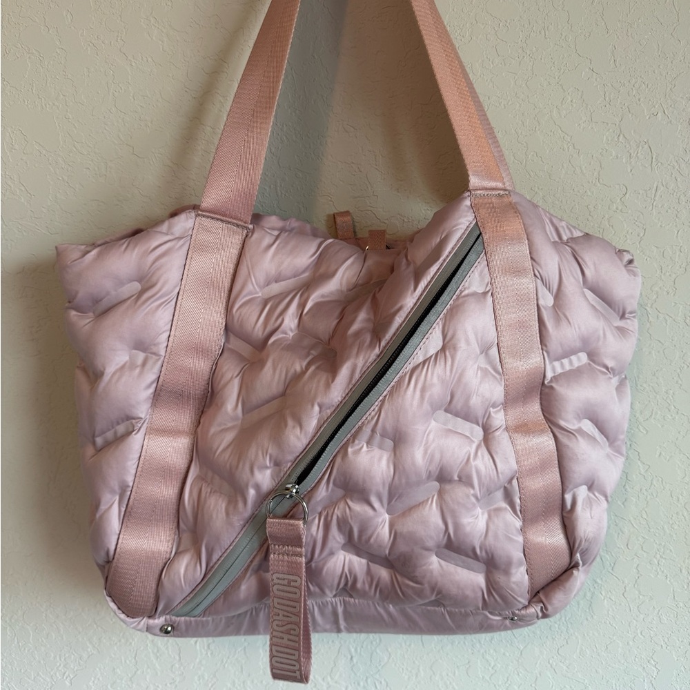 Pink Quilted Tote Bag